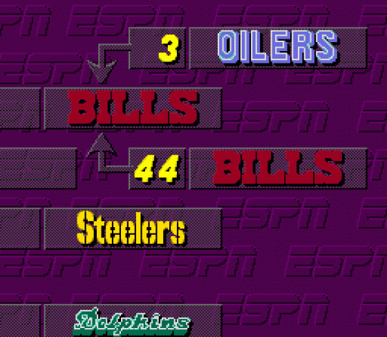 ESPN Sunday Night NFL Screenshot 18 (Sega Genesis)