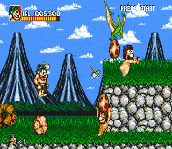Joe & Mac Screenshot 7 (Sega Genesis)