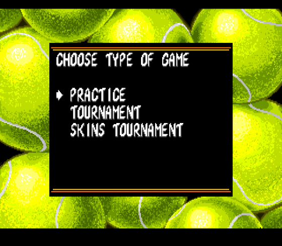 Andre Agassi Tennis Screenshot 10 (Sega Genesis)