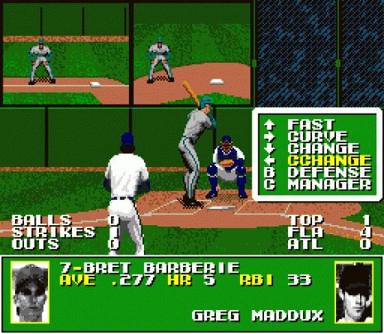 Tecmo Super Baseball Screenshot 6 (Sega Genesis)