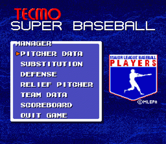 Tecmo Super Baseball Screenshot 7 (Sega Genesis)