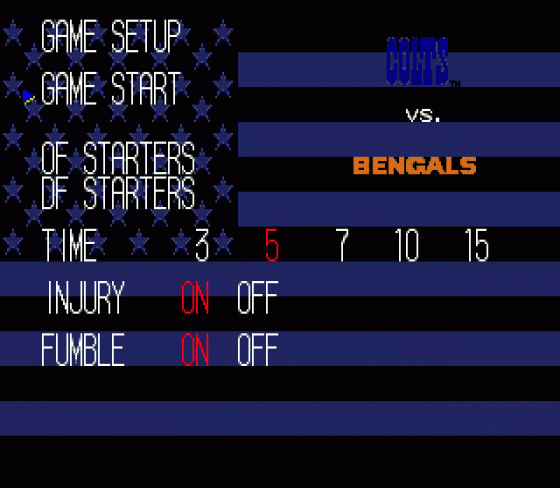 Tecmo Super Bowl III: Final Edition Screenshot 18 (Sega Genesis)