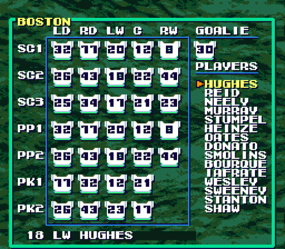 Tecmo Super Hockey Screenshot 6 (Sega Genesis)