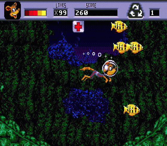 Awesome Possum Kicks Dr. Machino's Butt Screenshot 11 (Sega Genesis)