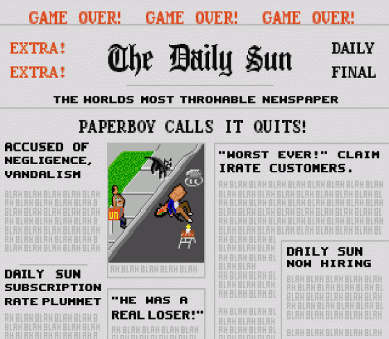 Paperboy Screenshot 8 (Sega Genesis)