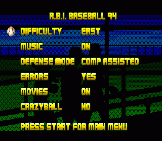 R.B.I. Baseball '94 Screenshot 18 (Sega Genesis)