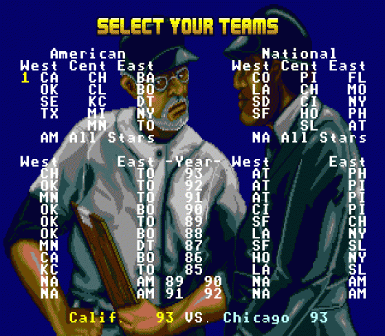 R.B.I. Baseball '94 Screenshot 20 (Sega Genesis)