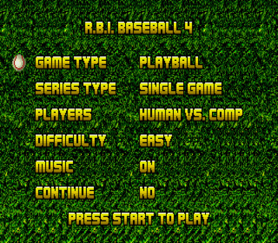 R.B.I. Baseball 4 Screenshot 8 (Sega Genesis)