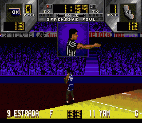 Dick Vitale's Awesome Baby! College Hoops Screenshot 9 (Sega Genesis)