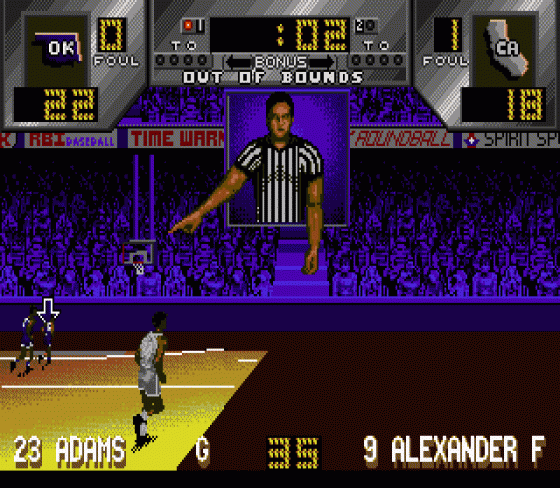 Dick Vitale's Awesome Baby! College Hoops Screenshot 10 (Sega Genesis)