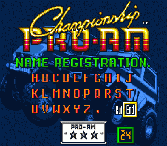 Championship Pro-Am Screenshot 10 (Sega Genesis)