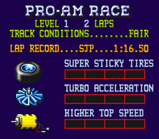 Championship Pro-Am Screenshot 11 (Sega Genesis)