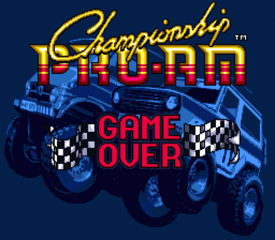 Championship Pro-Am Screenshot 17 (Sega Genesis)