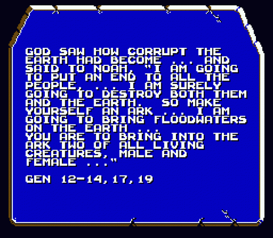 Bible Adventures Screenshot 10 (Sega Genesis)