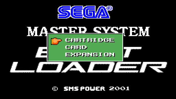 SMS Boot Loader Screenshot 1 (Sega Master System (EU Version))