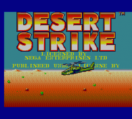 Desert Strike Screenshot 6 (Sega Master System (EU Version))