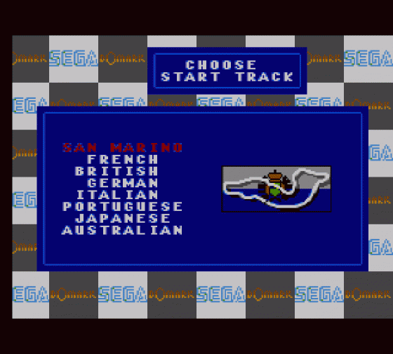 F1 Screenshot 5 (Sega Master System (EU Version))