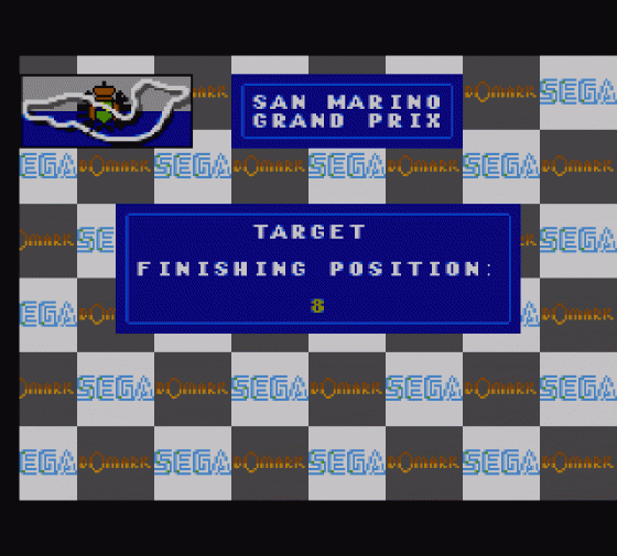 F1 Screenshot 6 (Sega Master System (EU Version))