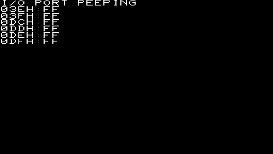 Sega Mark III Port Test Screenshot