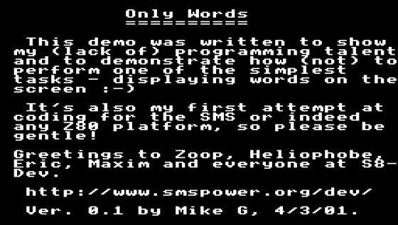 Only Words Screenshot