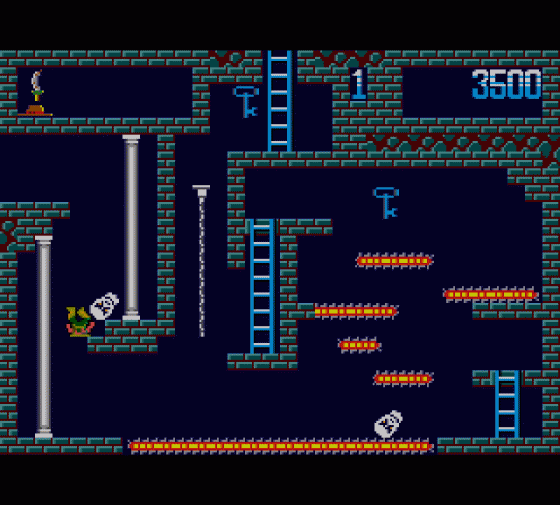 Montezuma's Revenge Featuring Panama Joe Screenshot 8 (Sega Master System (EU Version))