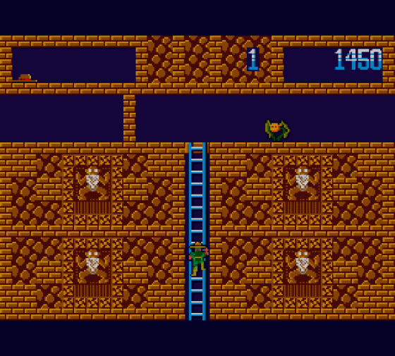 Montezuma's Revenge Featuring Panama Joe Screenshot 9 (Sega Master System (EU Version))