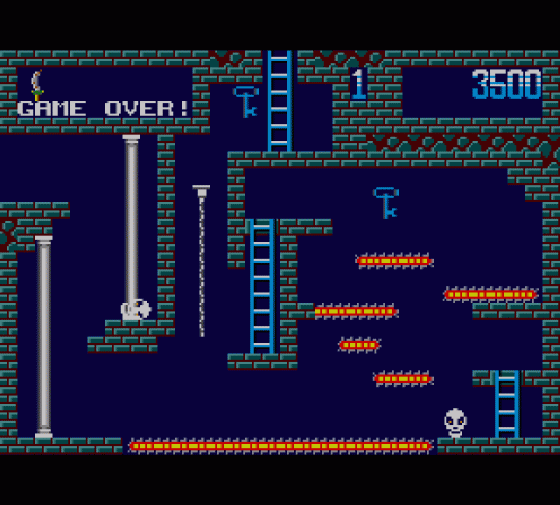 Montezuma's Revenge Featuring Panama Joe Screenshot 10 (Sega Master System (EU Version))