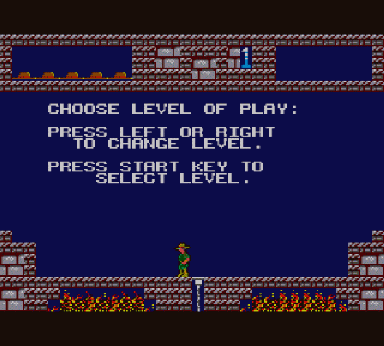 Montezuma's Revenge Featuring Panama Joe Screenshot 14 (Sega Master System (EU Version))