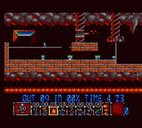 Lemmings Screenshot 25 (Sega Master System (EU Version))