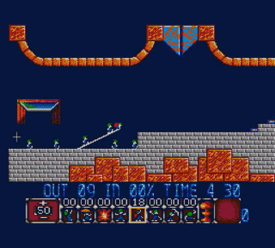 Lemmings Screenshot 26 (Sega Master System (EU Version))