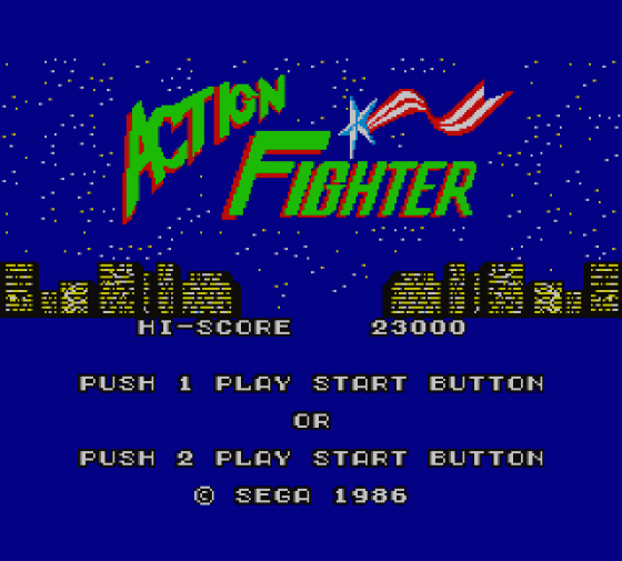 Action Fighter Screenshot 5 (Sega Master System (JP Version))