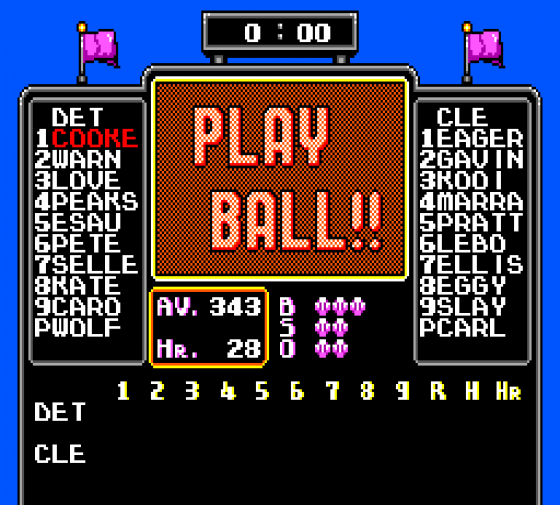 American Baseball Screenshot 7 (Sega Master System (EU Version))