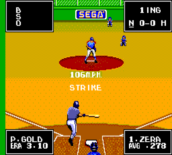 American Baseball Screenshot 12 (Sega Master System (EU Version))