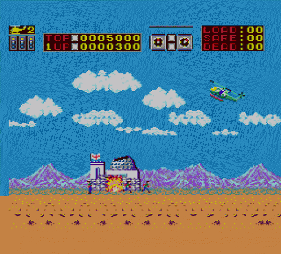 Choplifter! Screenshot 8 (Sega Master System (EU Version))