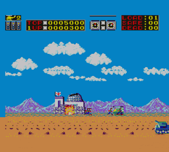 Choplifter! Screenshot 10 (Sega Master System (EU Version))