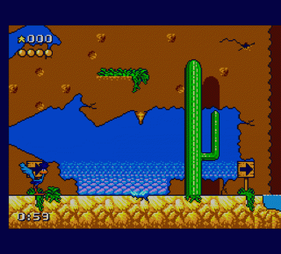 Desert Speedtrap Starring Road Runner And Wile E Coyote Screenshot 8 (Sega Master System (EU Version))