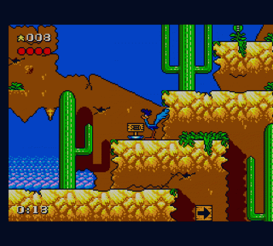 Desert Speedtrap Starring Road Runner And Wile E Coyote Screenshot 13 (Sega Master System (EU Version))