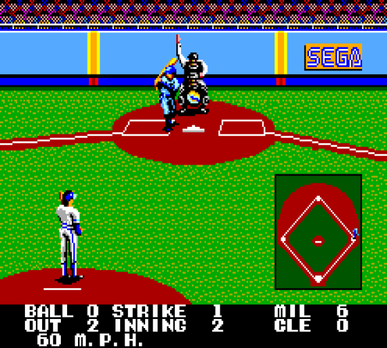 Great Baseball Screenshot 7 (Sega Master System (JP Version))