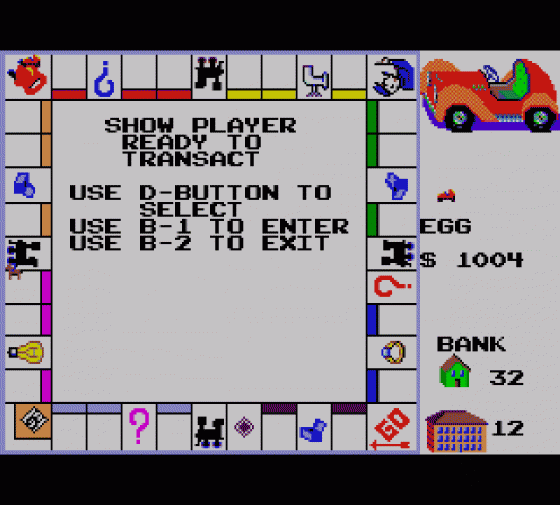 Monopoly Screenshot 14 (Sega Master System (EU Version))