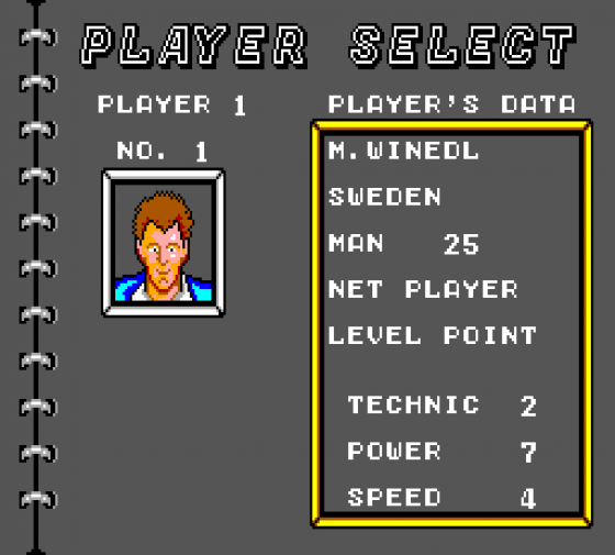 Tennis Ace Screenshot 12 (Sega Master System (EU Version))