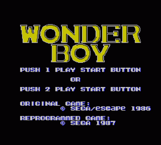 Wonder Boy Screenshot 9 (Sega Master System (JP Version))