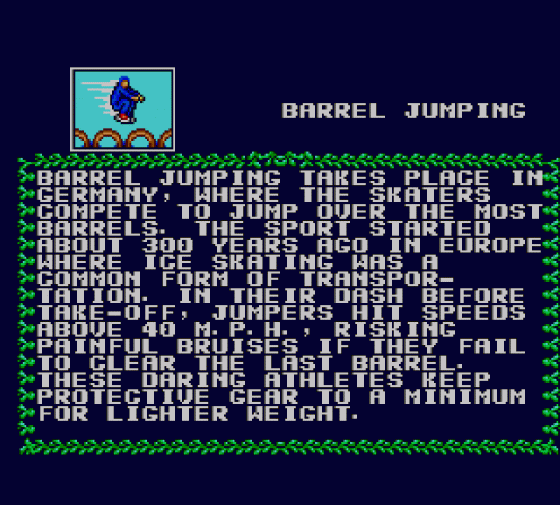 World Games Screenshot 7 (Sega Master System (EU Version))