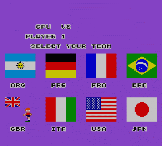 World Soccer Screenshot 10 (Sega Master System (JP Version))