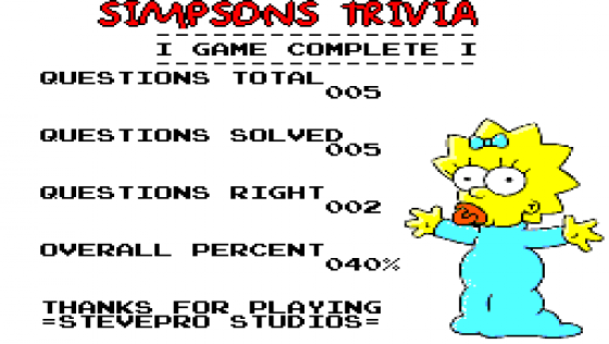 Simpsons Trivia