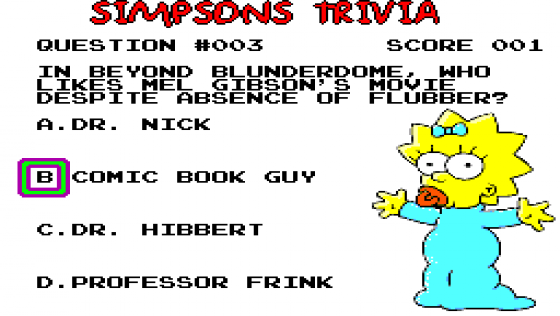 Simpsons Trivia