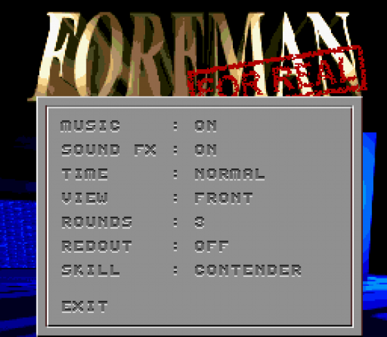 Foreman For Real Screenshot 13 (Sega Mega Drive (EU Version))