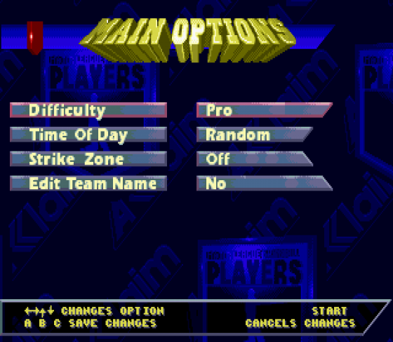 Frank Thomas Big Hurt Baseball Screenshot 11 (Sega Mega Drive (EU Version))