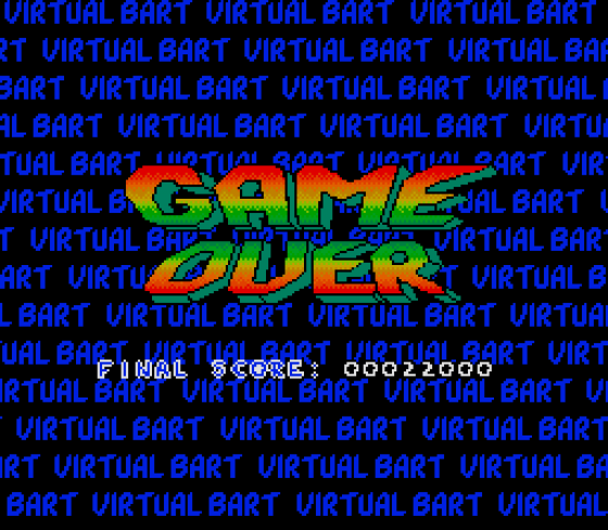 Virtual Bart Screenshot 9 (Sega Mega Drive (EU Version))