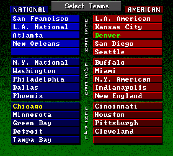 Mike Ditka Power Football Screenshot 10 (Sega Genesis/Sega Mega Drive)