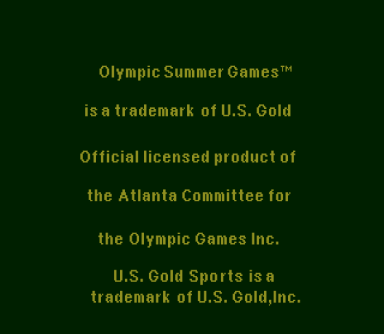 Olympic Summer Games: Atlanta 1996 Screenshot 10 (Sega Mega Drive (EU Version))